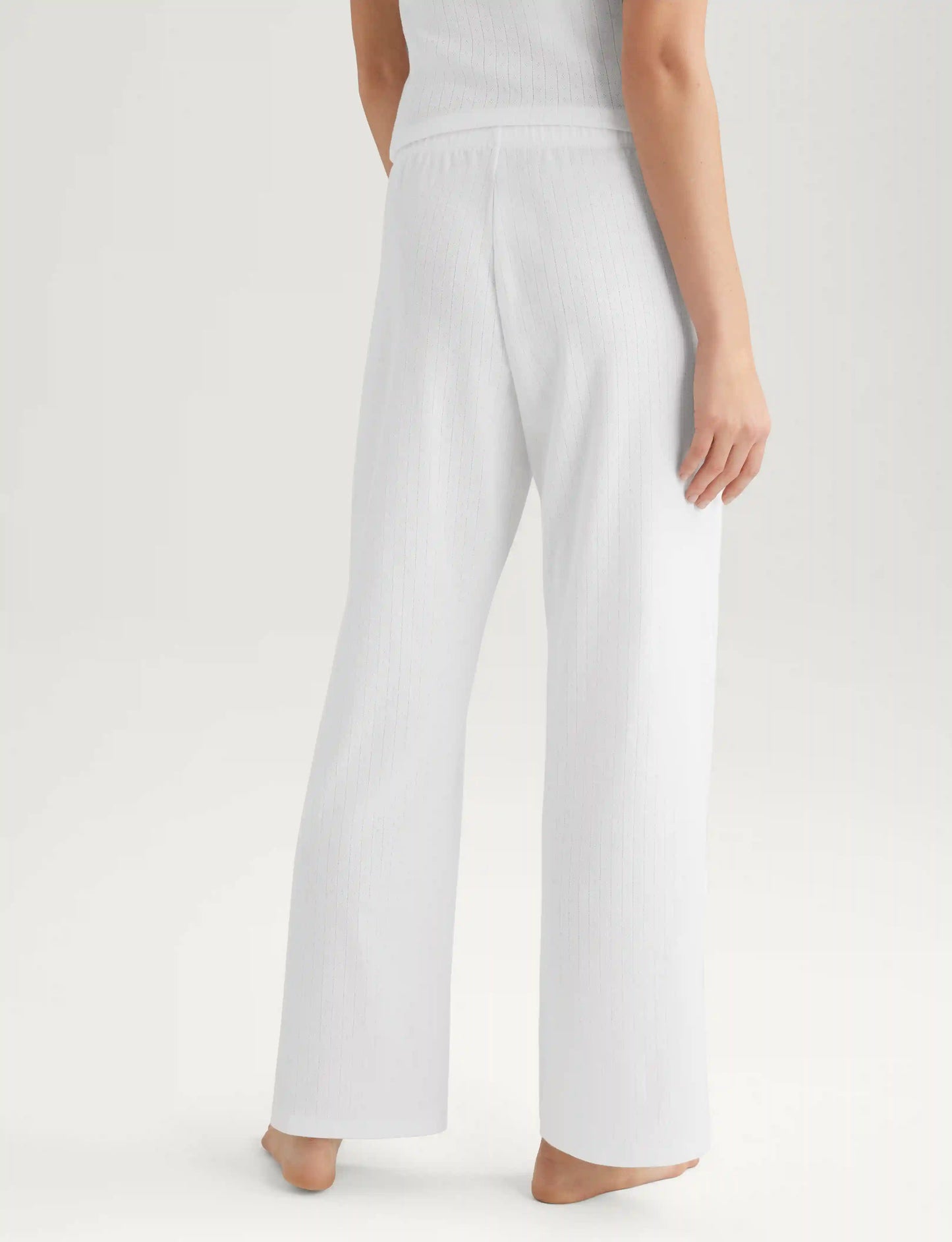 Women's Cotton Pointelle Rib Tank & Pant Set