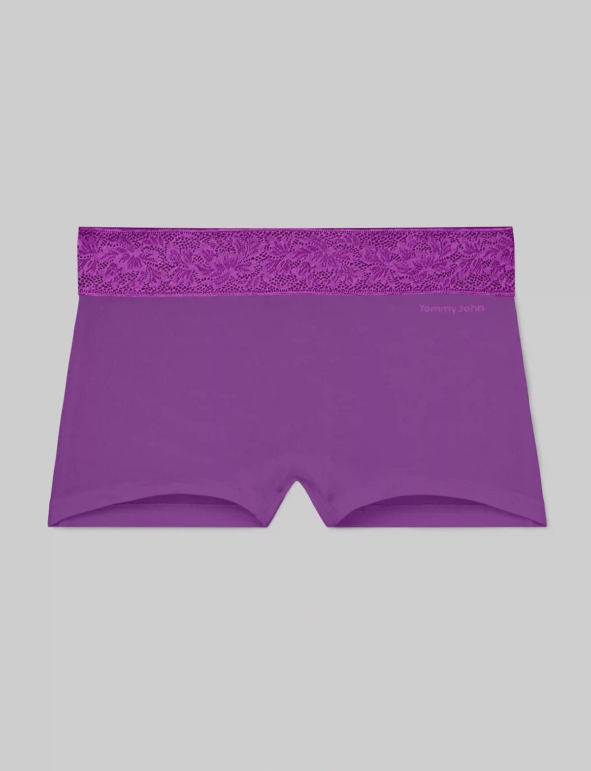 Women's Second Skin Boyshort, Lace Waist