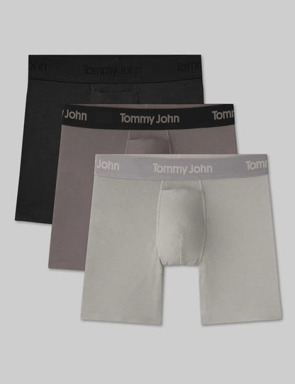 Second Skin Mid-Length Boxer Brief 6" (3-Pack)