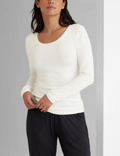 Women's Micro Rib Long Sleeve Tee (2-Pack)