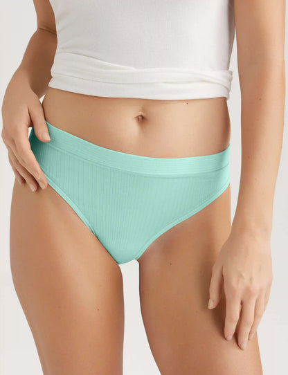 Women's Second Skin Luxe Rib Thong (3-Pack)