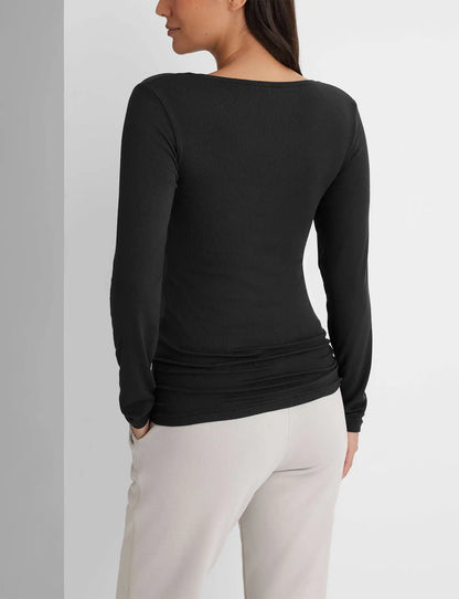 Women's Micro Rib Long Sleeve Tee