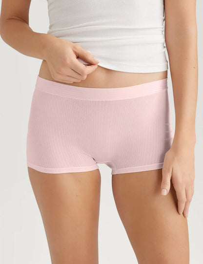 Women's Second Skin Luxe Rib Boyshort