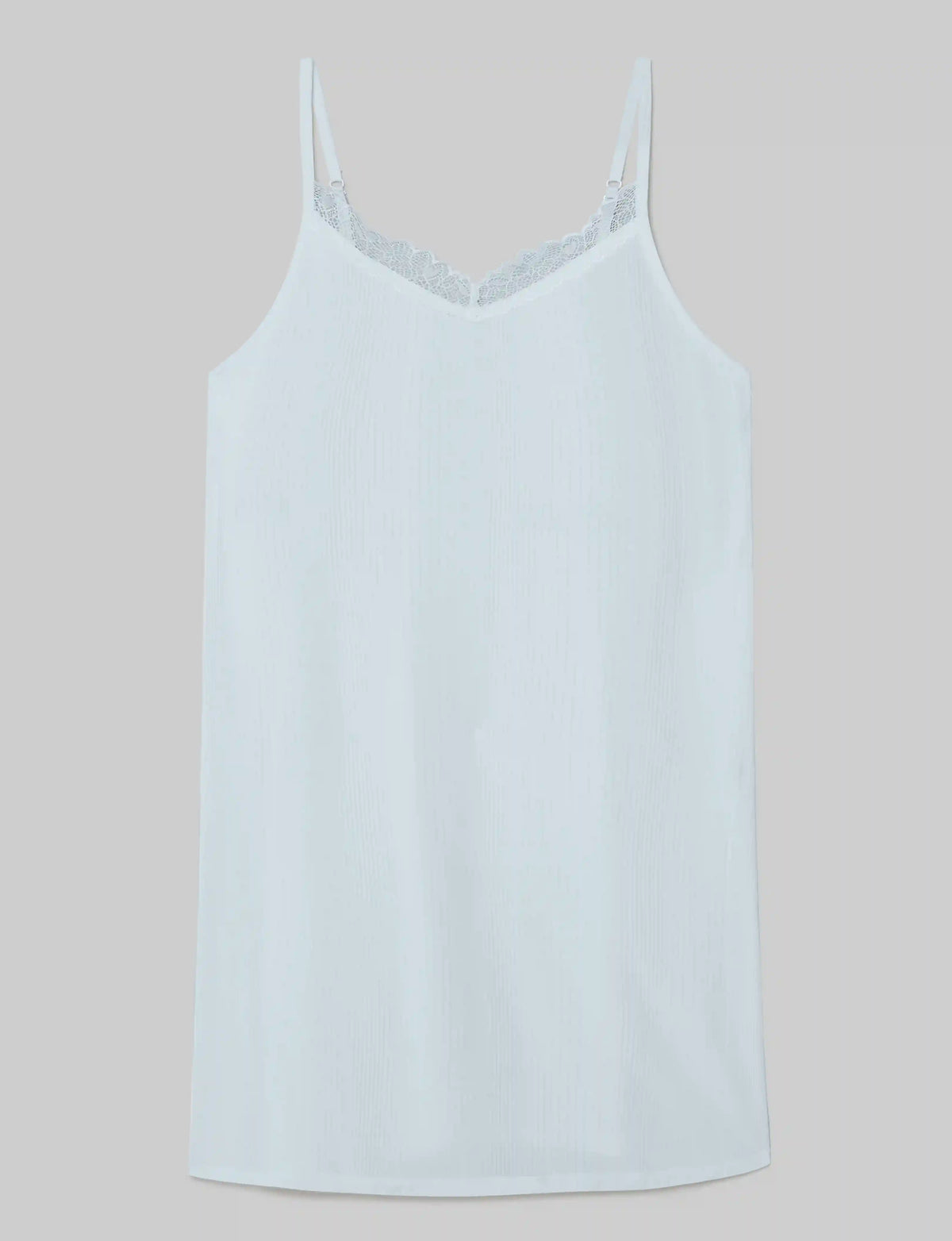 Women's Second Skin Luxe Rib Lace Chemise