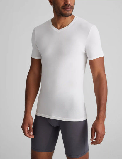 Cool Cotton High V-Neck Stay-Tucked Undershirt (3-Pack)