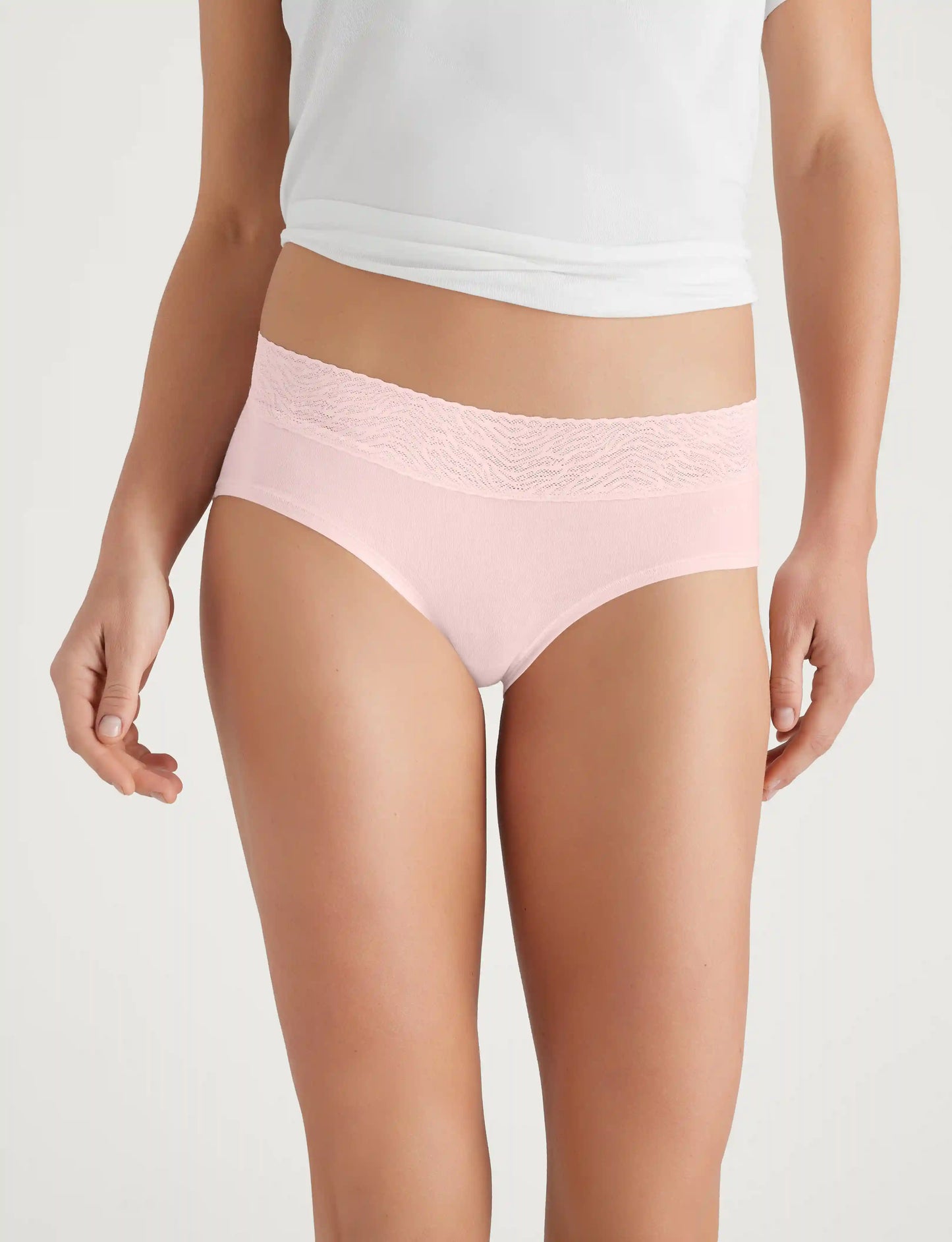 Women's Cool Cotton Brief, Lace Waist