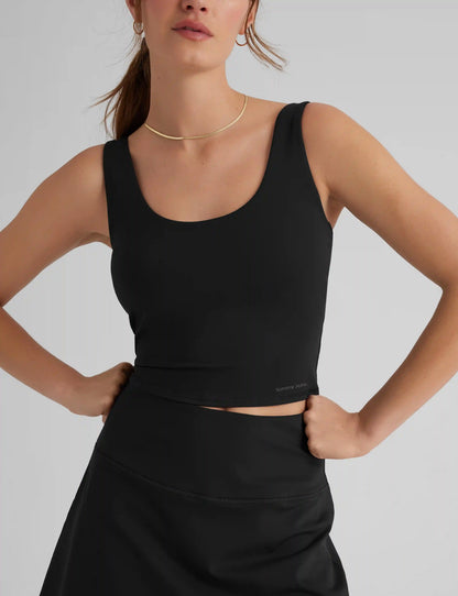 Women's Crop Tank & Tennis Skirt Set