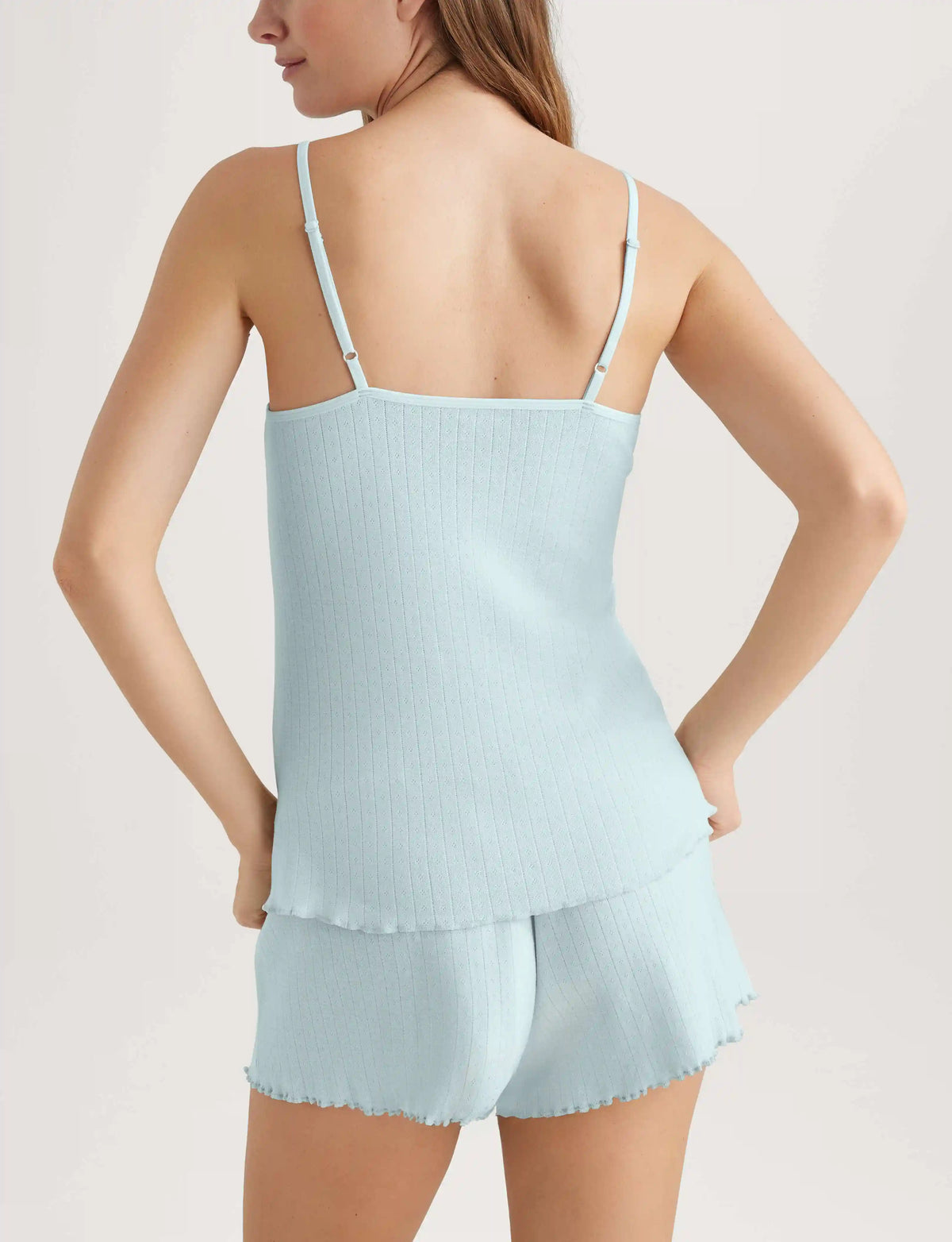 Women's Cotton Pointelle Rib Camisole