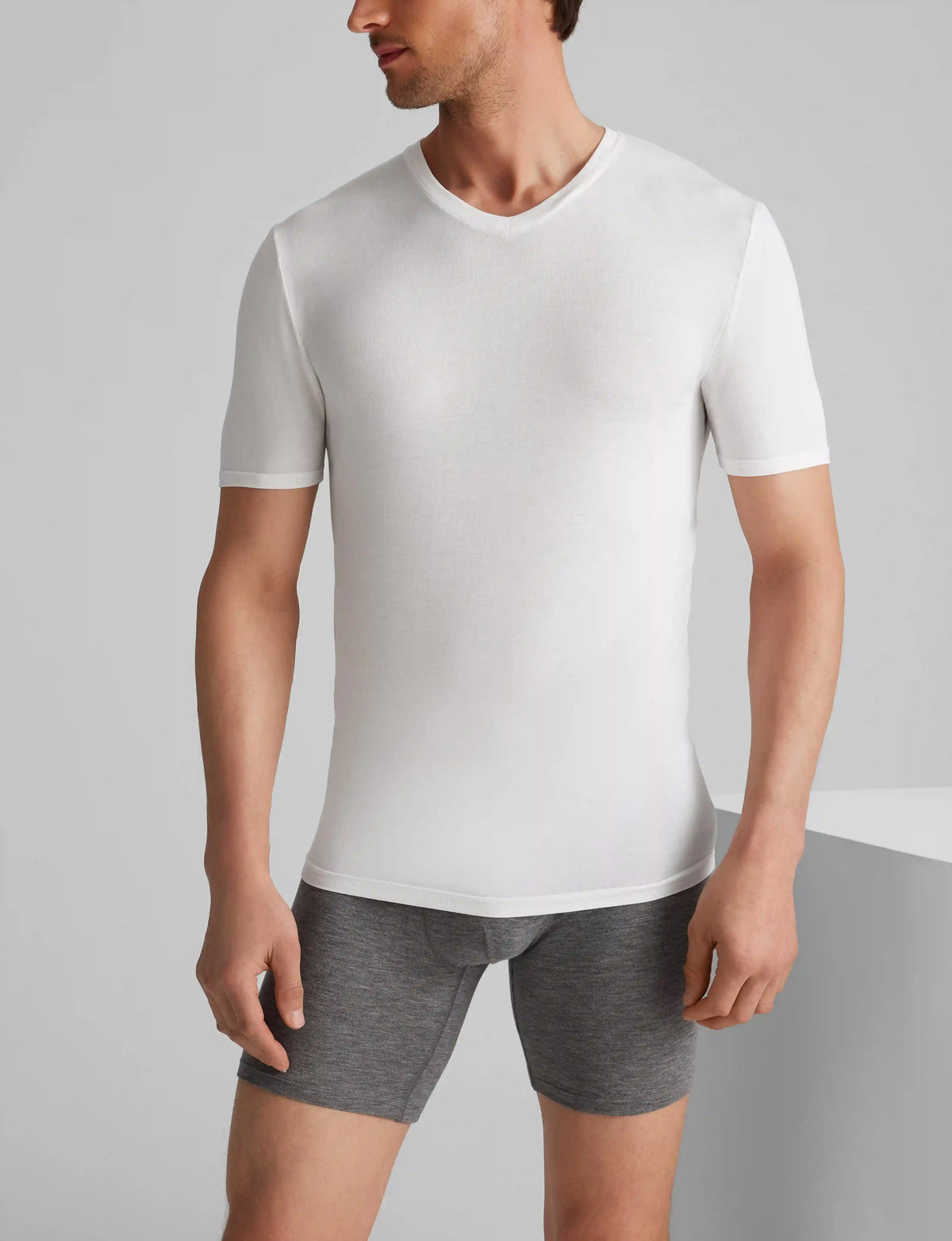 Second Skin High V-Neck Stay-Tucked Undershirt (3-Pack)
