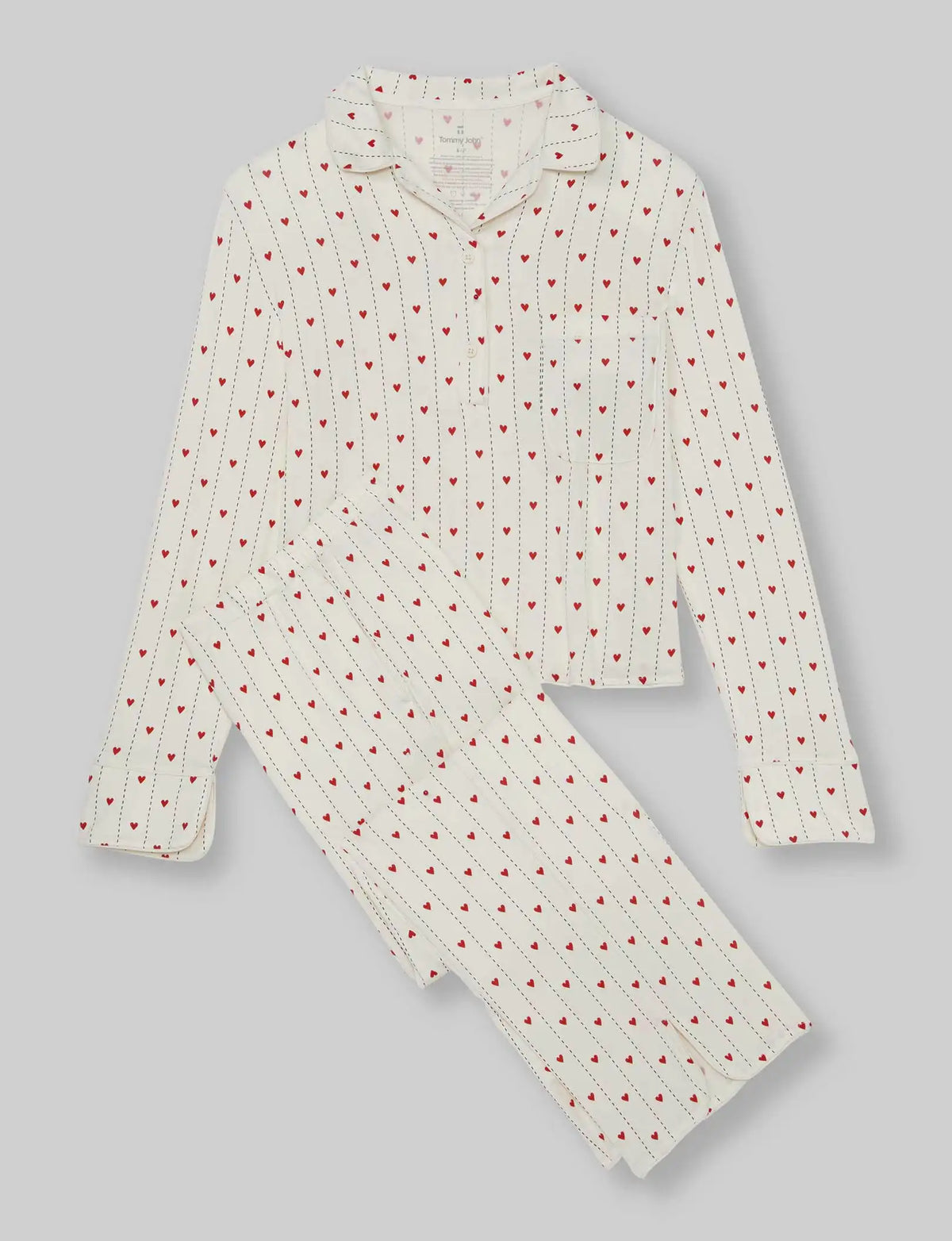 Women's Downtime Pullover Long Sleeve Pajama Top & Pant Set