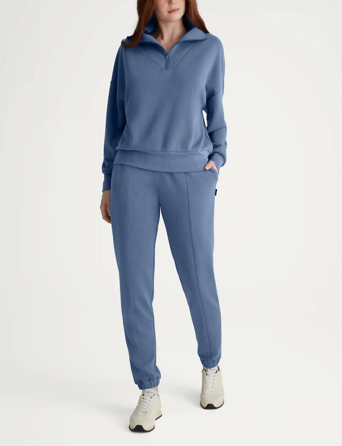 Women's Luxe Traveler Knit Quarter Zip & Jogger Set