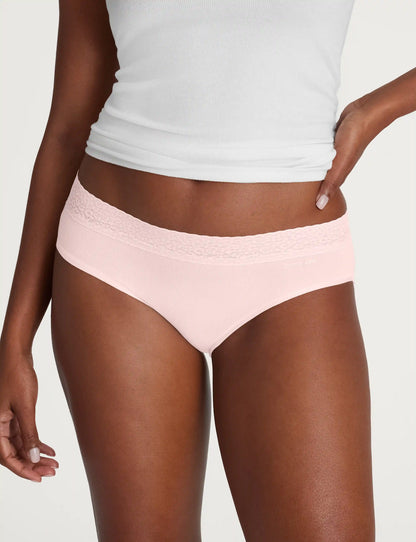 Women's Second Skin Brief, Lace Waist (3-Pack)
