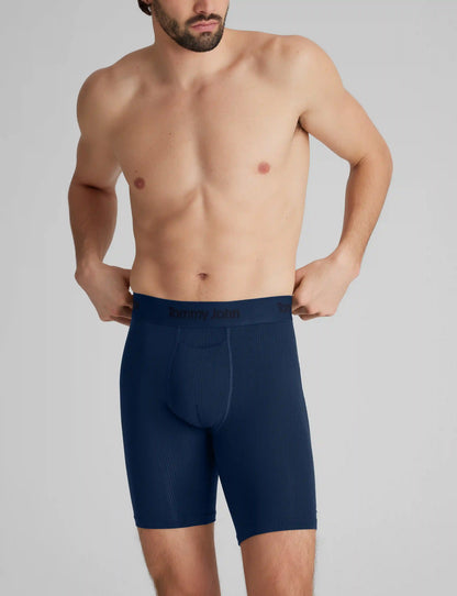 Second Skin Luxe Rib Boxer Brief 8" (6-Pack)