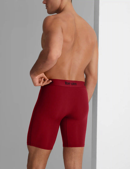 Second Skin Luxe Rib Boxer Brief 8"