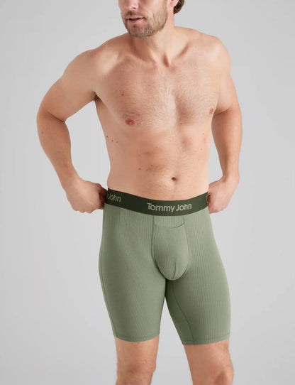 Second Skin Luxe Rib Mid-Length Boxer Brief 6" (3-Pack)