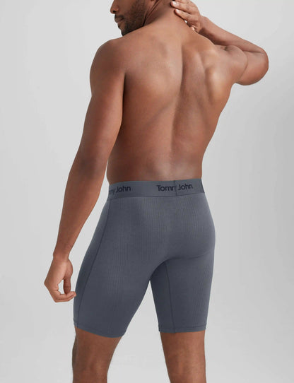 Second Skin Luxe Rib Boxer Brief 8" (3-Pack)