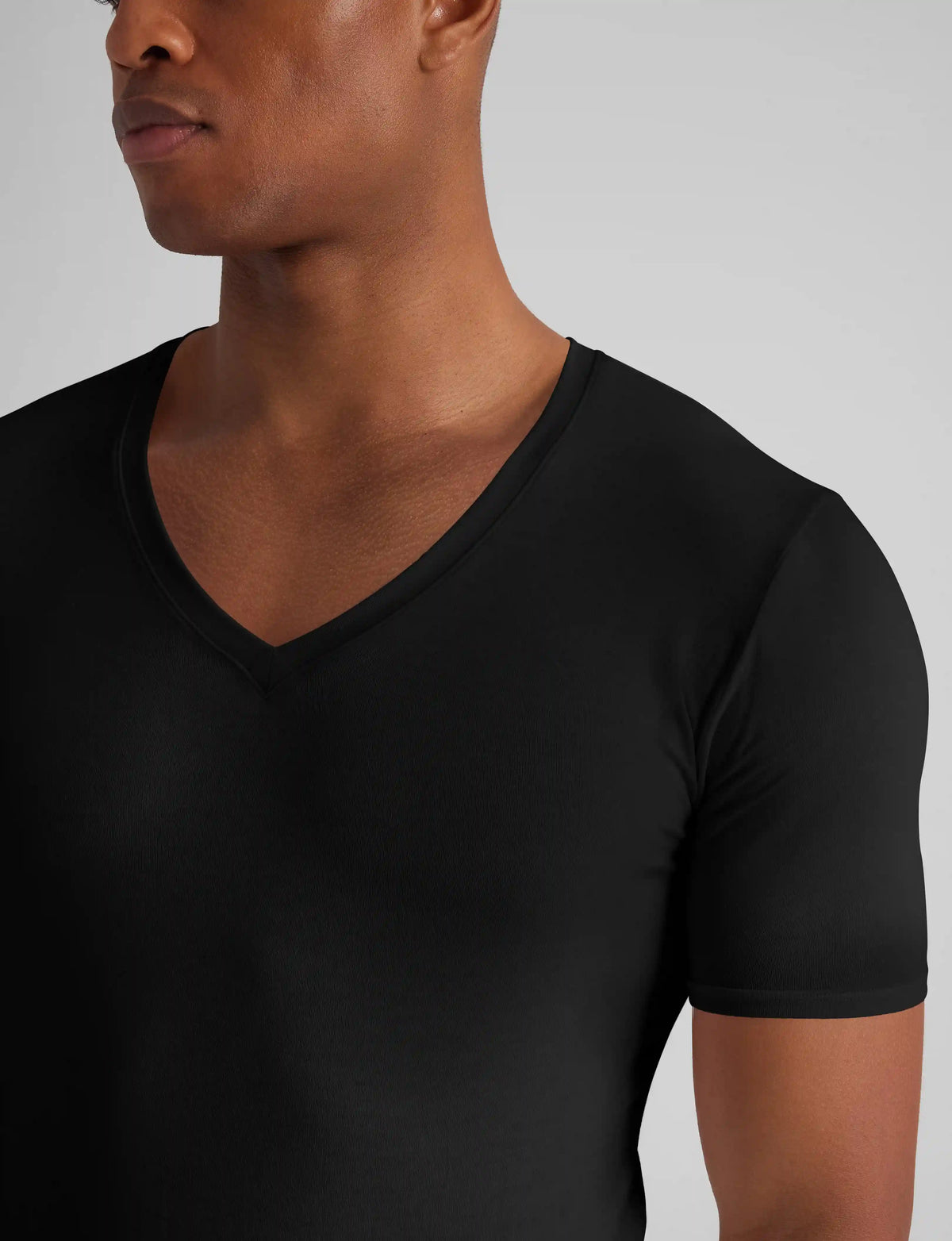 Cool Cotton Deep V-Neck Stay-Tucked Undershirt (3-Pack)