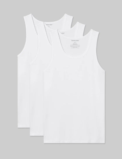 Cool Cotton Rib Tank (3-Pack)