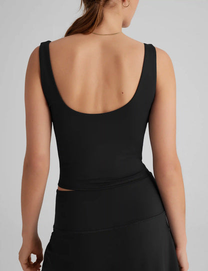 Women's Crop Tank & Tennis Skirt Set