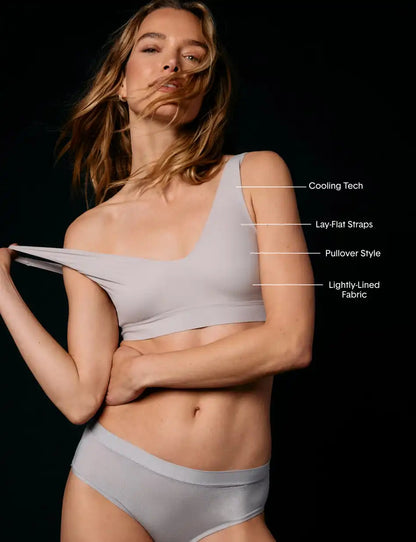 Second Skin Pullover V-Neck Bra & Brief Set