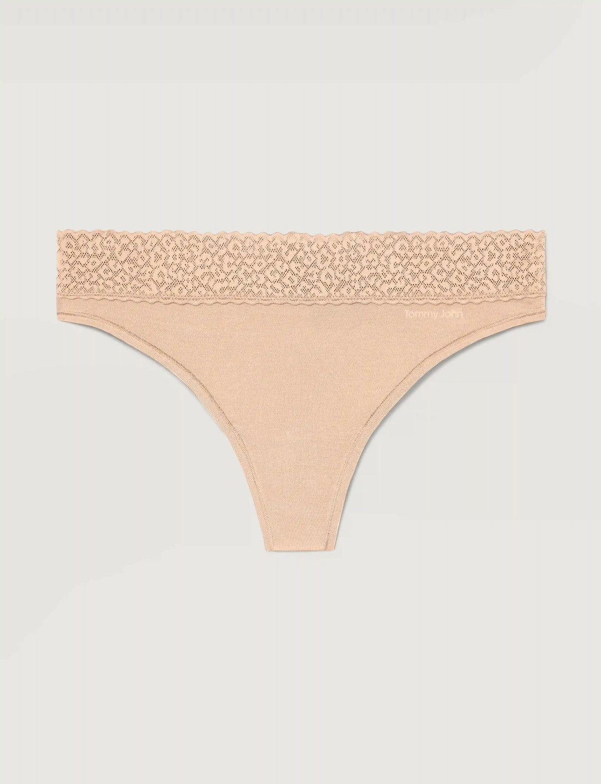 Women's Second Skin Thong, Lace Waist