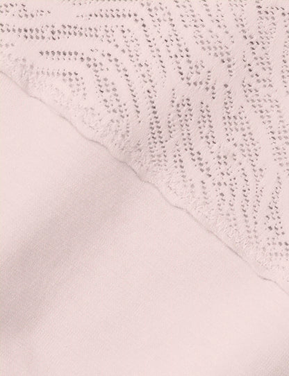 Women's Cool Cotton Thong, Lace Waist