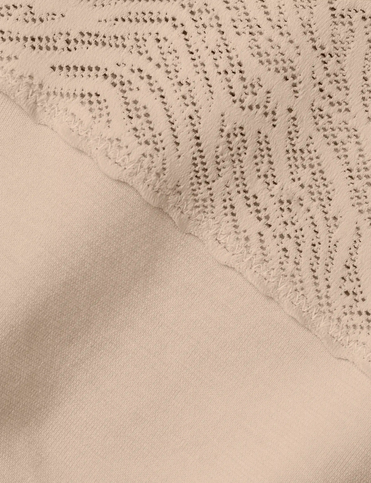 Women's Cool Cotton Thong, Lace Waist