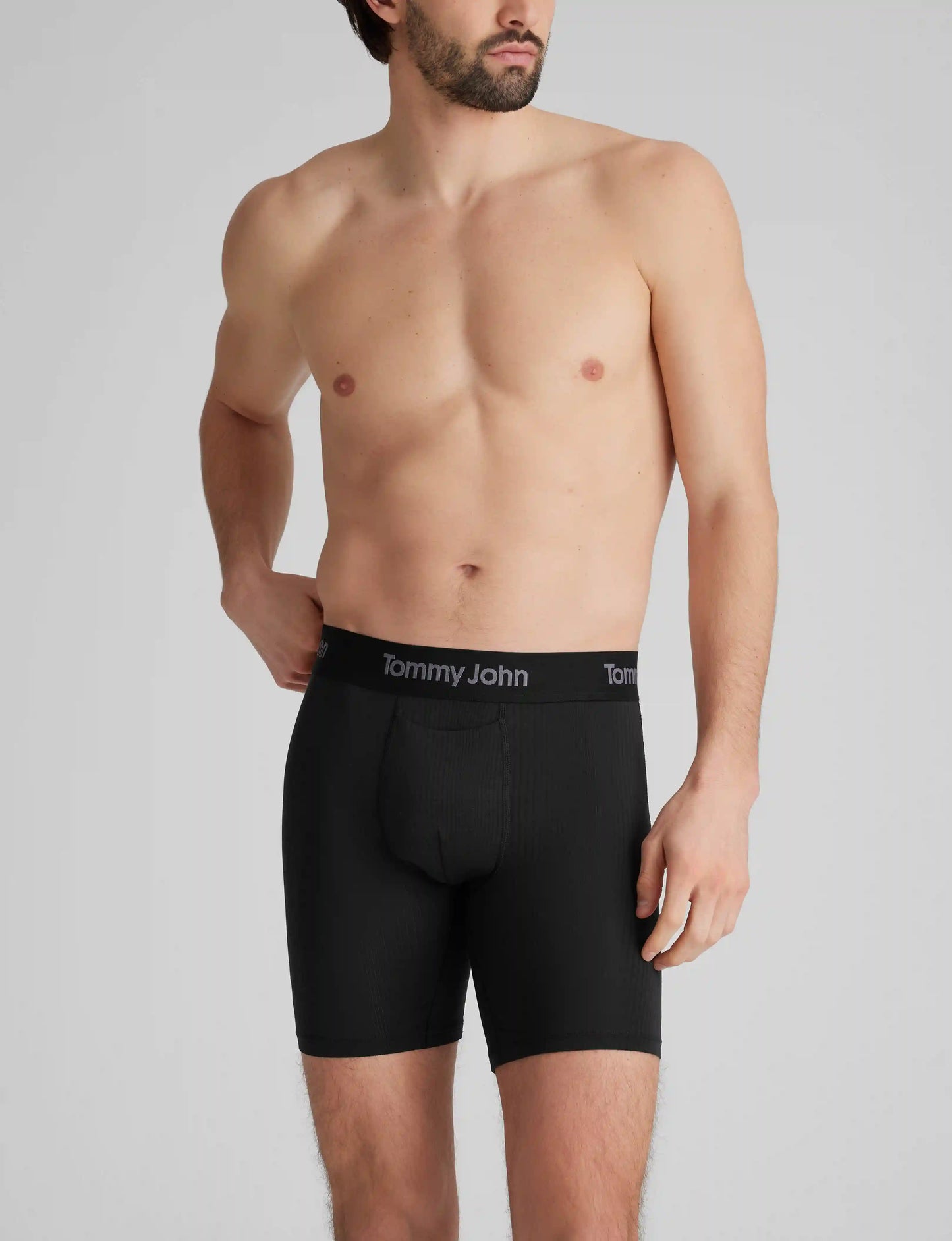 Second Skin Luxe Rib Mid-Length Boxer Brief 6" (3-Pack)