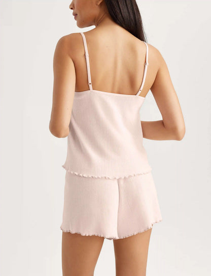 Women's Cotton Pointelle Rib Camisole