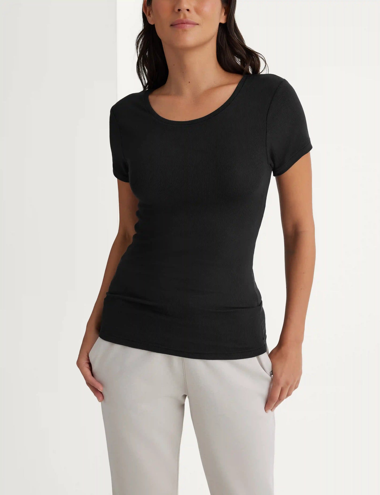 Women's Micro Rib Cap Sleeve Tee (2-Pack)