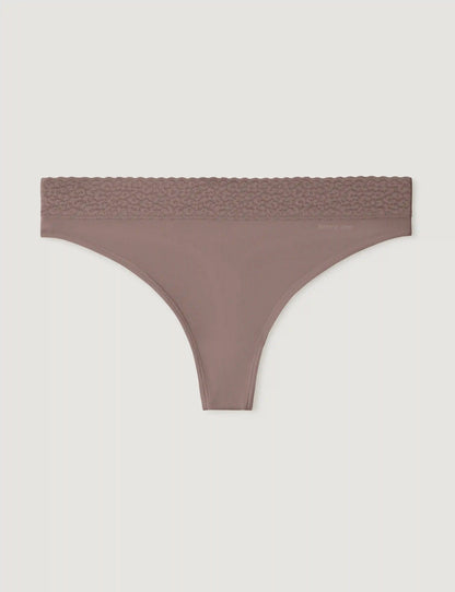 Women's Second Skin Thong, Lace Waist