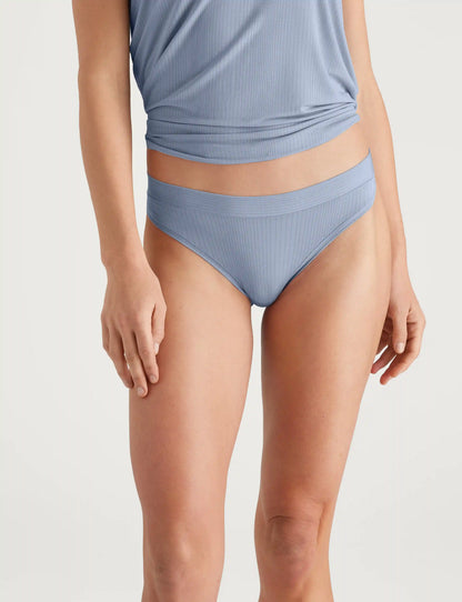 Women's Second Skin Luxe Rib Thong (3-Pack)