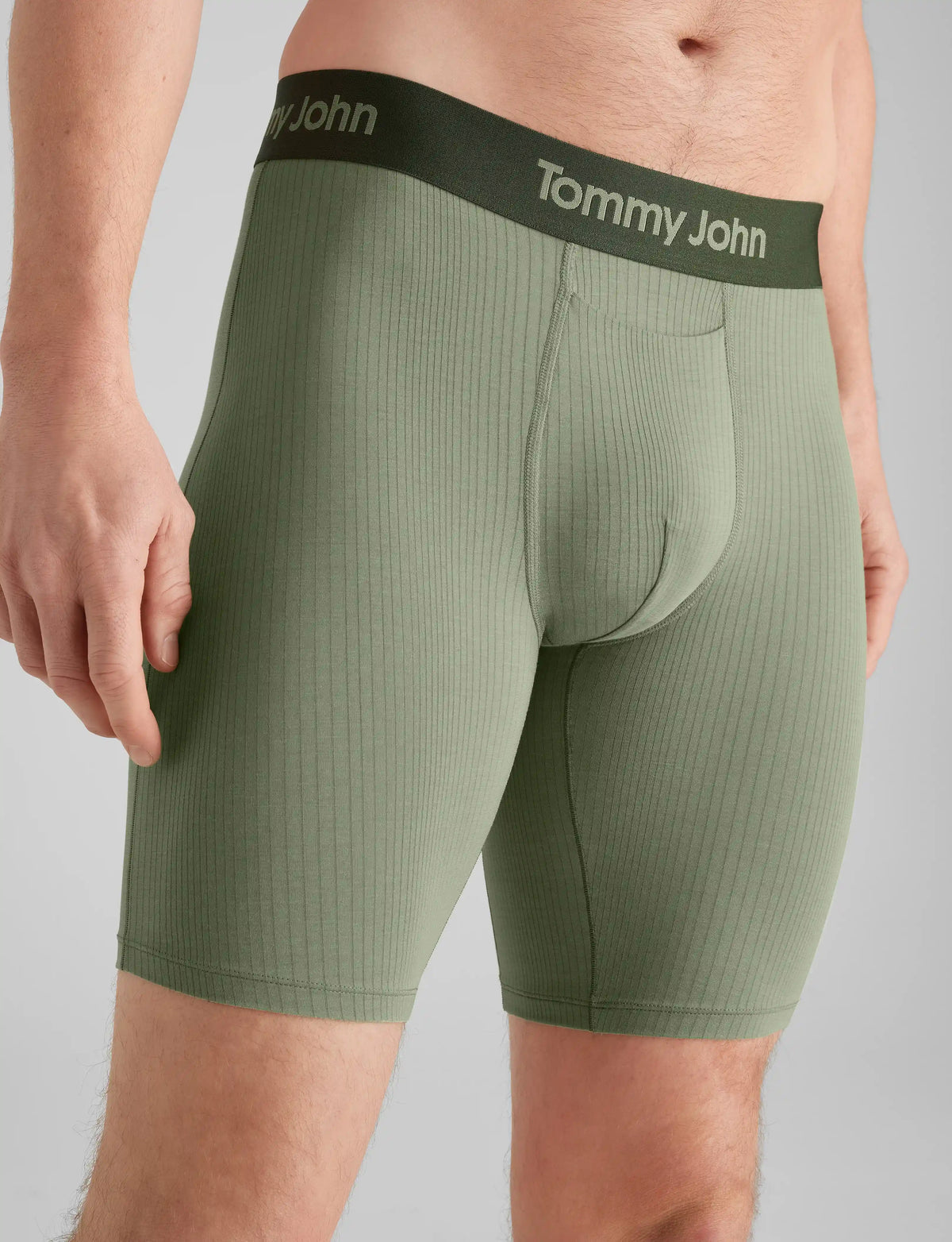 Second Skin Luxe Rib Mid-Length Boxer Brief 6"