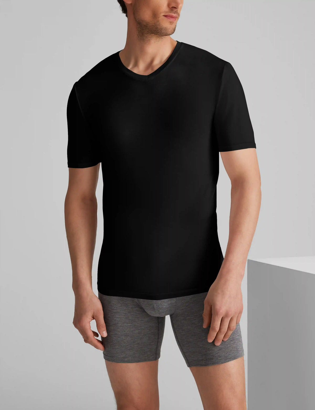 Second Skin High V-Neck Stay-Tucked Undershirt (6-Pack)