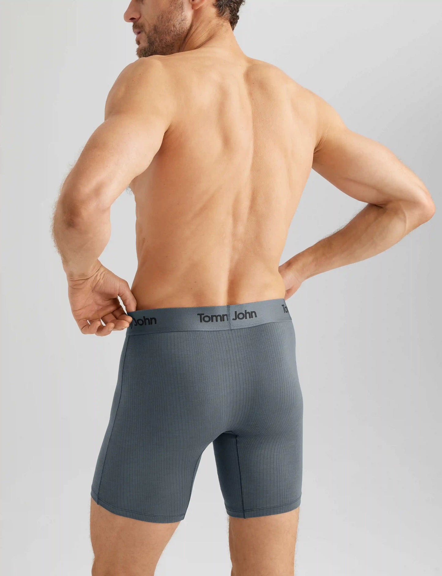Second Skin Luxe Rib Mid-Length Boxer Brief 6" (6-Pack)