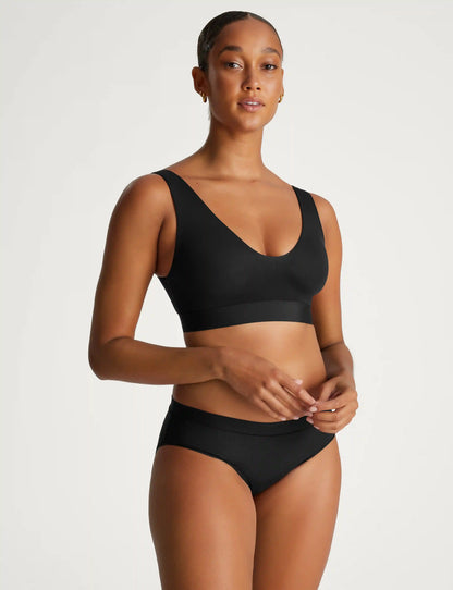 Second Skin Pullover V-Neck Bra & Brief Set